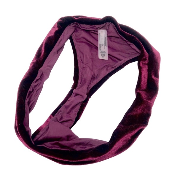 Radio Fiji Maroon Velvet Thalia Bikini Cheeky Bikini‎ Bottom - Picture 6 of 7